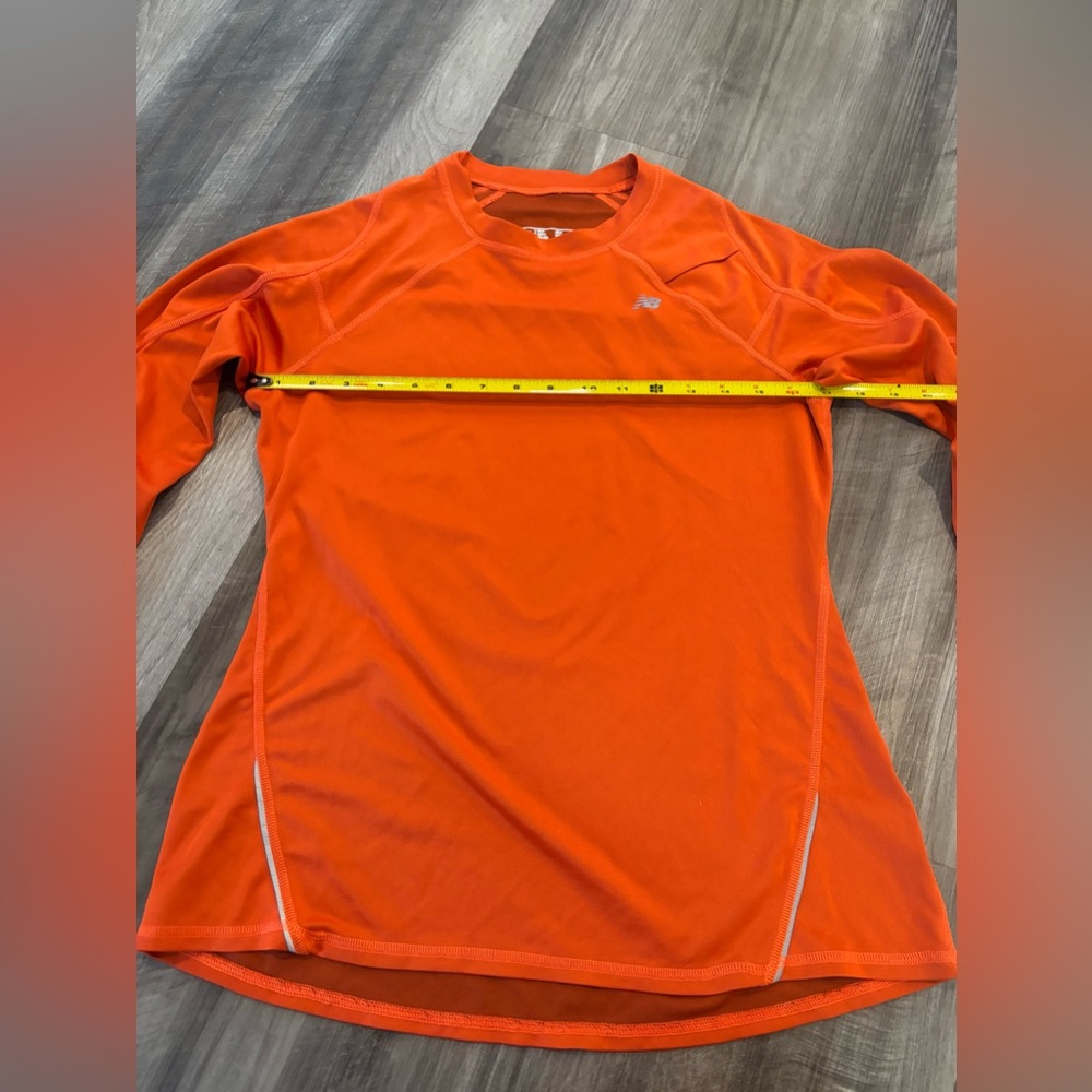 New Balance Orange Athletic Top Long Sleeves - Women’s Size Medium - Picture 6 of 9